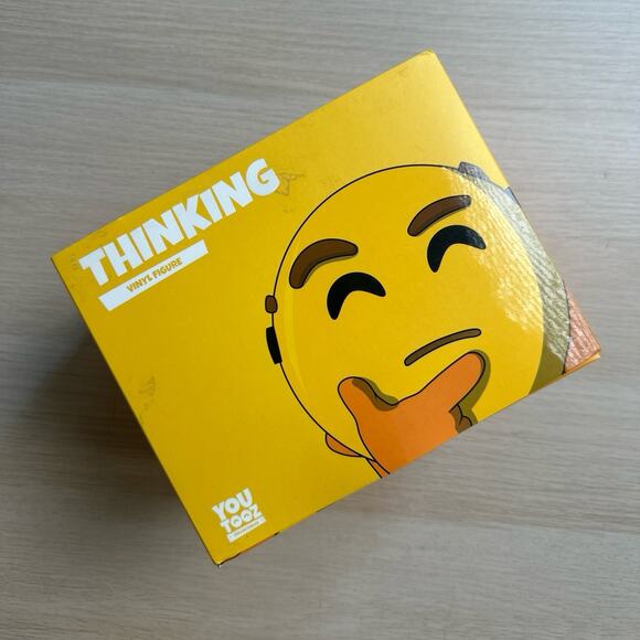 YouTooz Thinking Spinning Emoji - Rare and NEW in Box - Picture 1 of 4